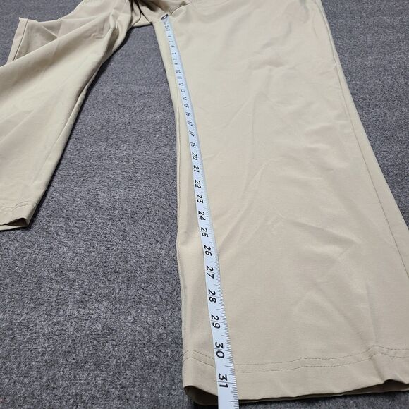 Izod Golf Mens Pants 38x32 Beige Performance Elastic Waist Athletic Golf Slacks - Picture 2 of 9